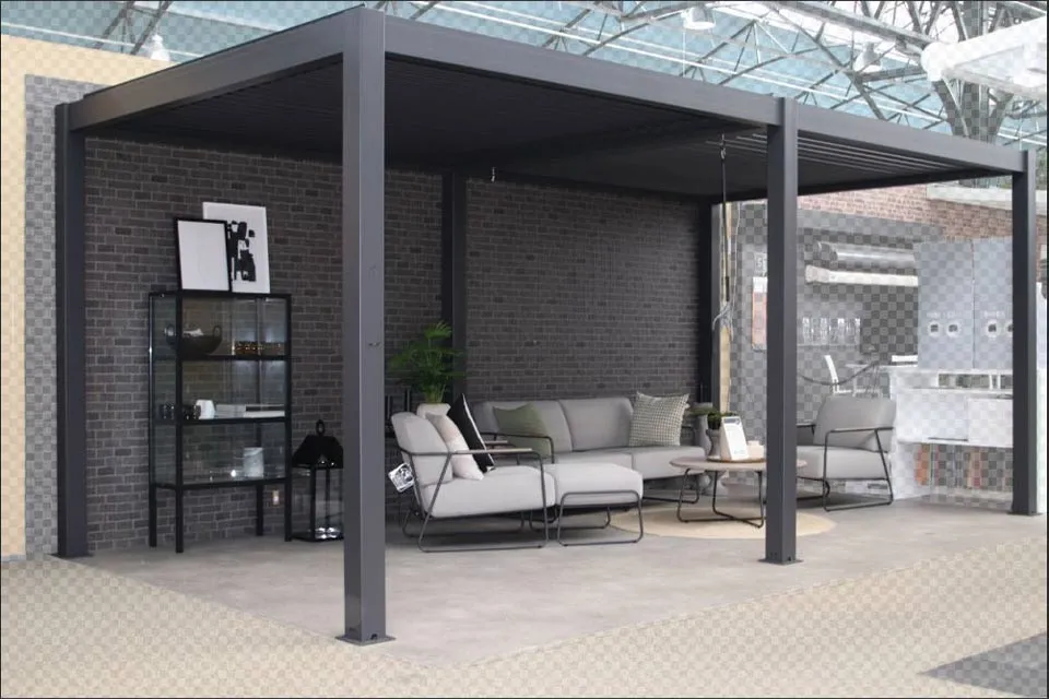 Fonteyn | Lamellen-Überdachung Milano | 600 x 300 x 250 cm | Anthrazit