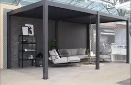 Fonteyn | Lamellen-Überdachung Milano | 600 x 300 x 250 cm | Anthrazit