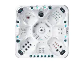 Ergonomische Sitze des Outdoor-Whirlpools Excite Mighty Wave – Bequeme Garten-Whirlpool-Sitzanordnung für maximale Entspannung.
