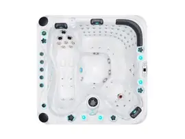 Felicity Outdoor-Whirlpool für 5 Personen – Luxuriöser Whirlpool für den Garten mit Platz für bis zu fünf Personen.