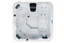 Spa Flame Outdoor-Whirlpool für 5 Personen – Luxuriöser Whirlpool für den Garten mit Platz für fünf Personen für entspannte Wellness-Momente.