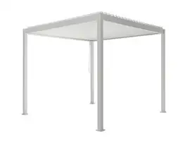 Fonteyn Lamellen-Überdachung Milano 300x300x250 cm Weiß