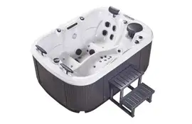 Whirlpool Outdoor Kenai – luxuriöser Garten-Whirlpool mit Massagedüsen