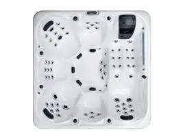Miracle Outdoor-Whirlpool für 6 Personen – Luxuriöser Whirlpool für den Garten mit Platz für sechs Personen für maximale Entspannung.