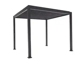 Fonteyn | Lamellen overkapping Rimini 300 x 300 | Antraciet 