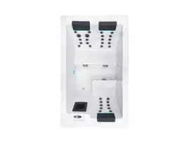 Serene 3 Outdoor-Whirlpool für 3 Personen – Stilvoller Whirlpool für den Garten, ideal für entspannte Momente zu dritt.