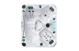 Outdoor-Whirlpool Happy für 4 Personen – Komfortabler Außenwhirlpool mit Platz für vier Personen, ideal für entspannte Stunden im Garten.