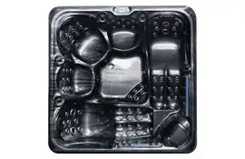 Moondance Outdoor-Whirlpool für 5 Personen – Luxuriöser Whirlpool für den Garten mit Platz für fünf Personen.