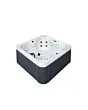 Modernes und elegantes Design des Outdoor-Whirlpools Believe – Stilvoller Jacuzzi für draußen mit hochwertigen Materialien und ansprechender Optik.

