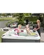 Benutzerfreundliche Steuerung des Outdoor-Whirlpools Desire – Digitale Steuerung für einfache Anpassung der Temperatur und Massagedüsen im Luxus-Whirlpool Outdoor.