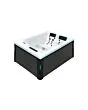 Elegantes Design des Outdoor-Whirlpools Serene 3 – Hochwertiger Jacuzzi für draußen mit modernem Stil und ergonomischem Komfort.