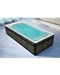 Hochwertiger Schwimmspa mit 62 Massagedüsen und LED-Beleuchtung