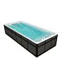 Schwimmspa mit Whirlpool-Funktion und energieeffizientem Filtersystem