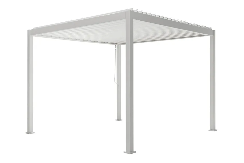 Fonteyn | Lamellen-Überdachung Milano | 300 x 400 x 250 cm | Weiß