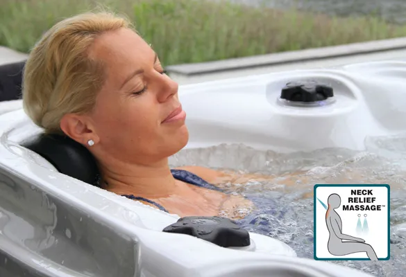 Passion Zwemspa's met Neck Relief Massage™ voor ontspanning van nekspieren en verbeterde bloedsomloop